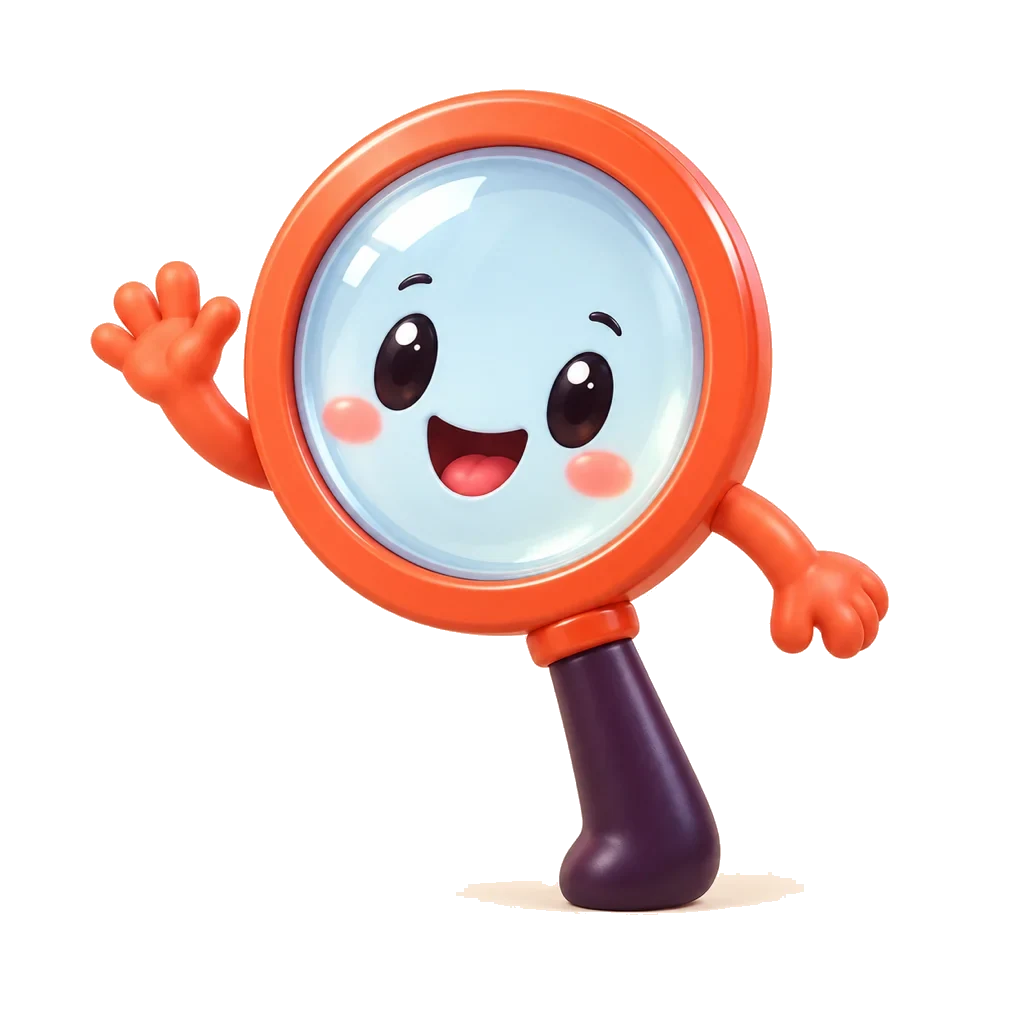 Loupe, the Product Review mascot